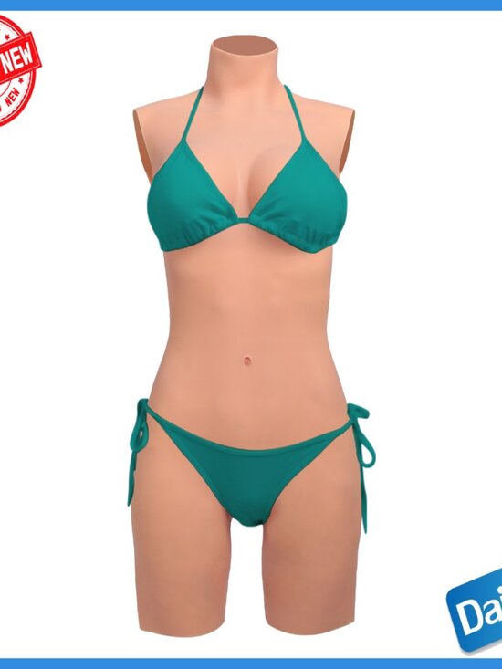 Silicone Bodysuit with Fake Breastplate Vagina for Crossdresser Transgender - Picture 7 of 7